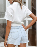 Camisa Belle Com Botões e Amarração