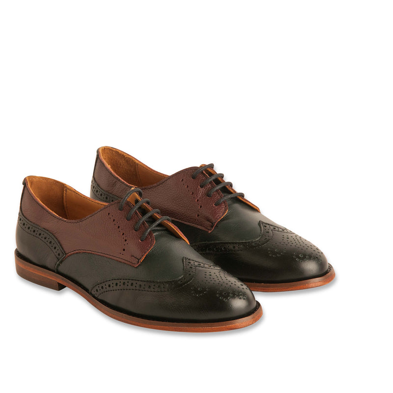 Oxford Feminino Preto/Grafite/Açaí