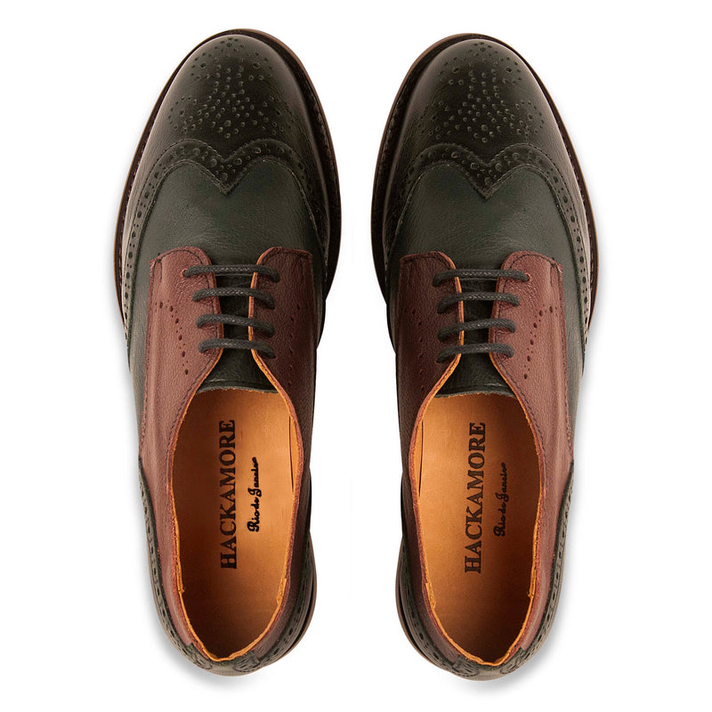 Oxford Feminino Preto/Grafite/Açaí