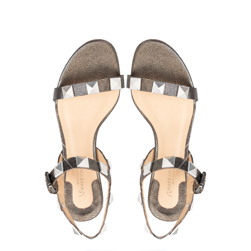 Sandália Alexa Prata Velho