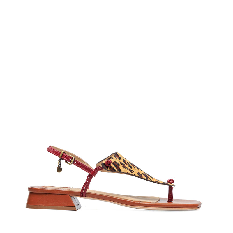 Rasteira Yasmin Leopardo