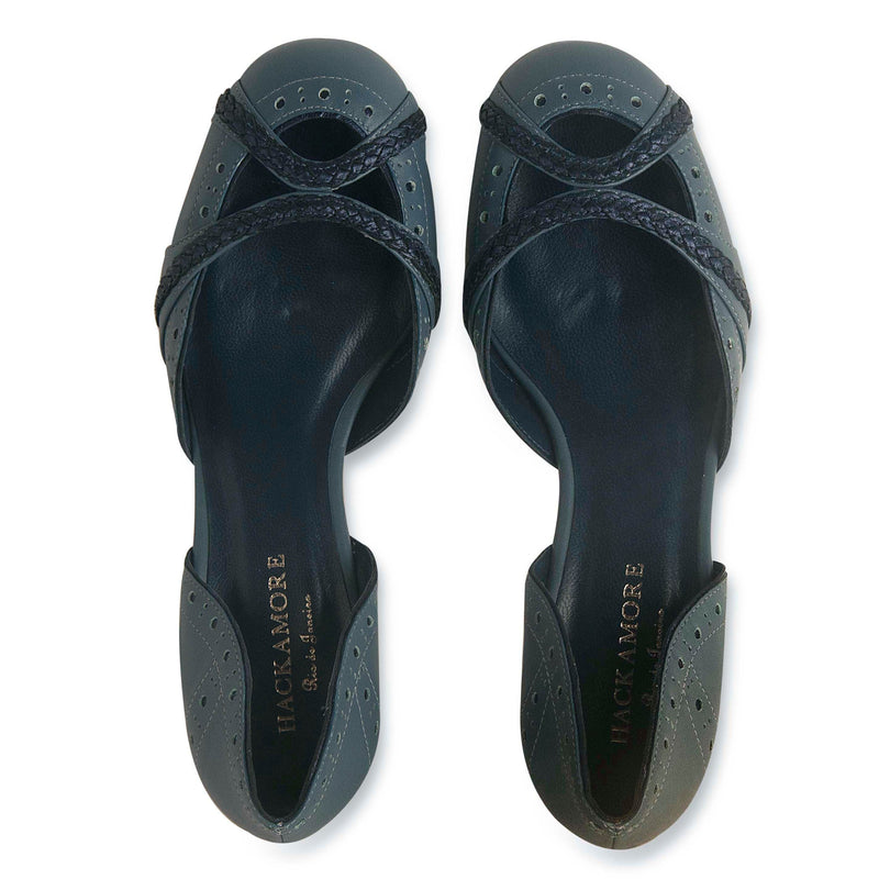 Scarpin Celline Azul Denim/Marinho