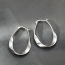 Brinco Argola Torcida Prata