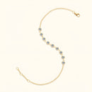 Pulseira Feminina Ouro com Zircônias