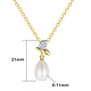 Colar Flor de Pérola Ouro