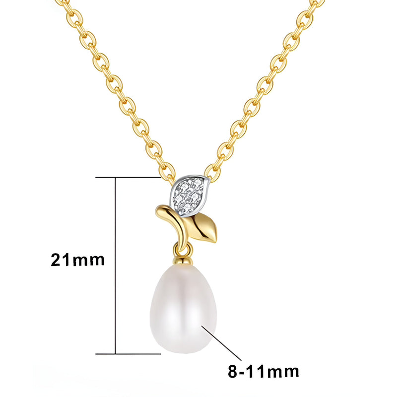 Colar Flor de Pérola Ouro