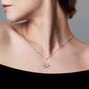 Colar Feminino Lua Estrela Prata