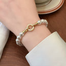 Pulseira de Ouro com Pérolas