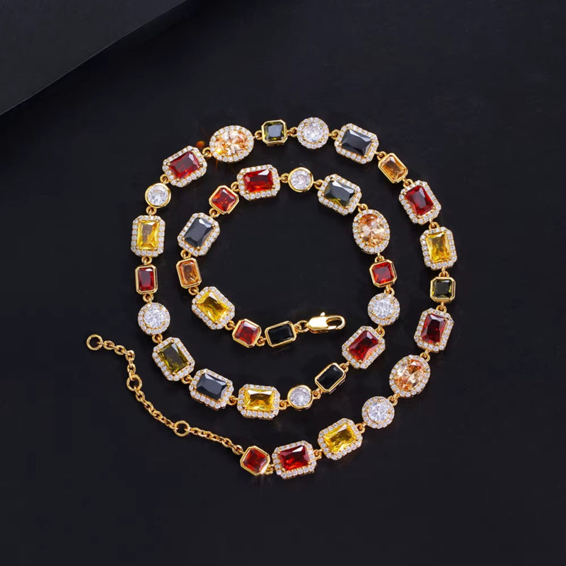 Colar Feminino Choker Zircônias