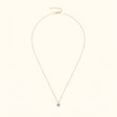 Colar Feminino Solitário Ouro com Zircônia