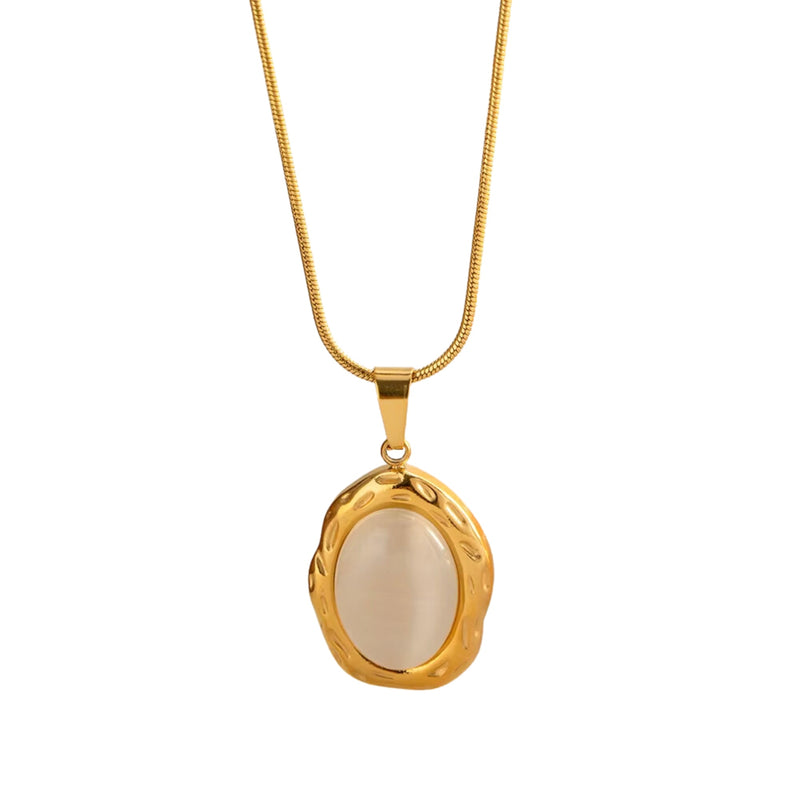 Colar De Ouro Pedra Anze