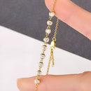 Pulseira Feminina Ouro com Zircônias