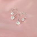 Brinco De Prata Com Pérola Infinite