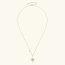 Colar Feminino Lua Estrela Ouro