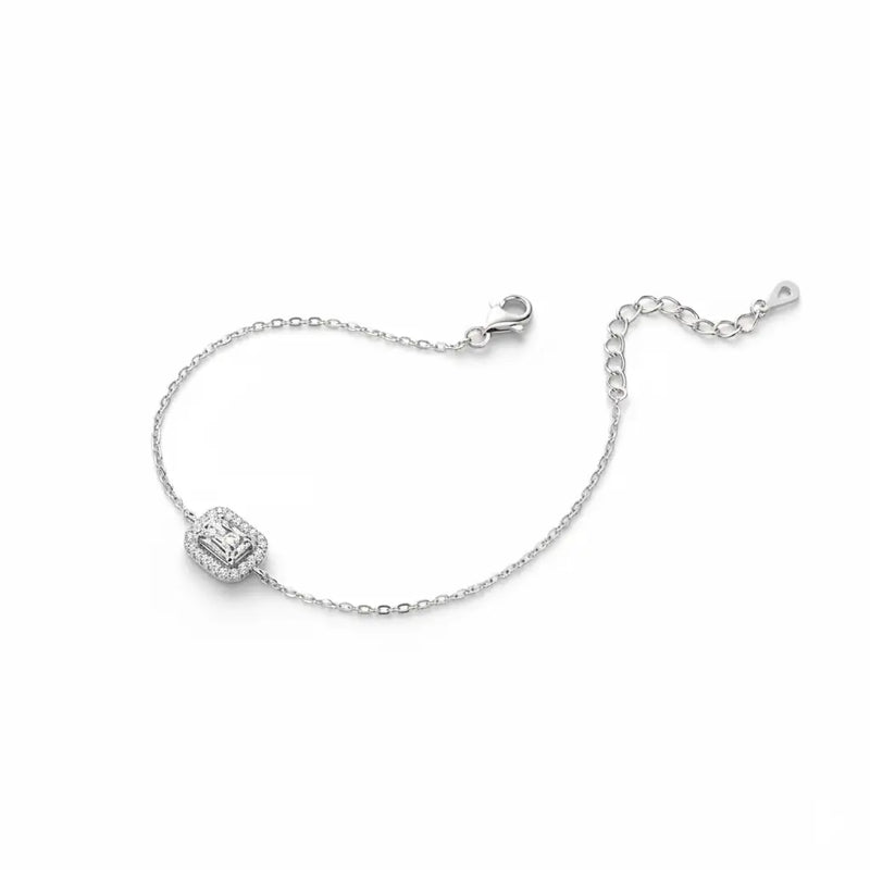 Pulseira de Prata Zircônia Shine