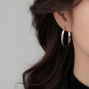 Brinco Argola Torcida Prata