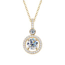 Colar Feminino De Diamante Banhado A Ouro 14k Lumina