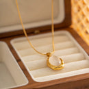 Colar De Ouro Pedra Anze