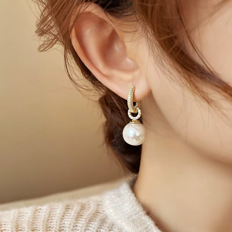 Brinco Argola De Pérola