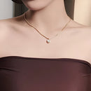 Colar Feminino Banhado A Ouro Com Zircônia