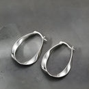 Brinco Argola Torcida Prata