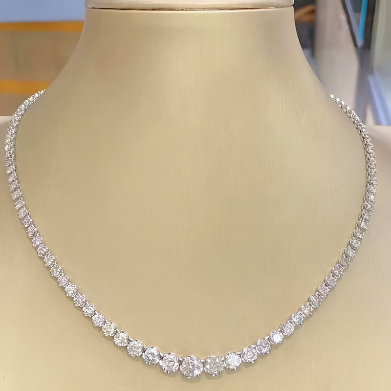 Colar de Prata Feminino com Zircônias Lumiere