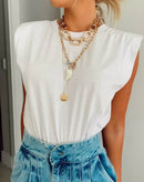 Blusa Mally com Ombreiras