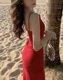 Vestido Midi Cozumel com Fenda Lateral