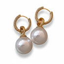 Brinco Argola De Pérola