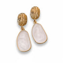 Brinco De Ouro Pêndulo Perolado