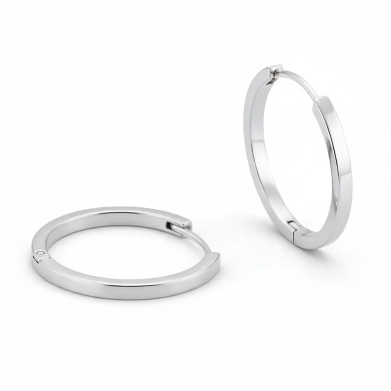 Brinco De Prata Argola Ring