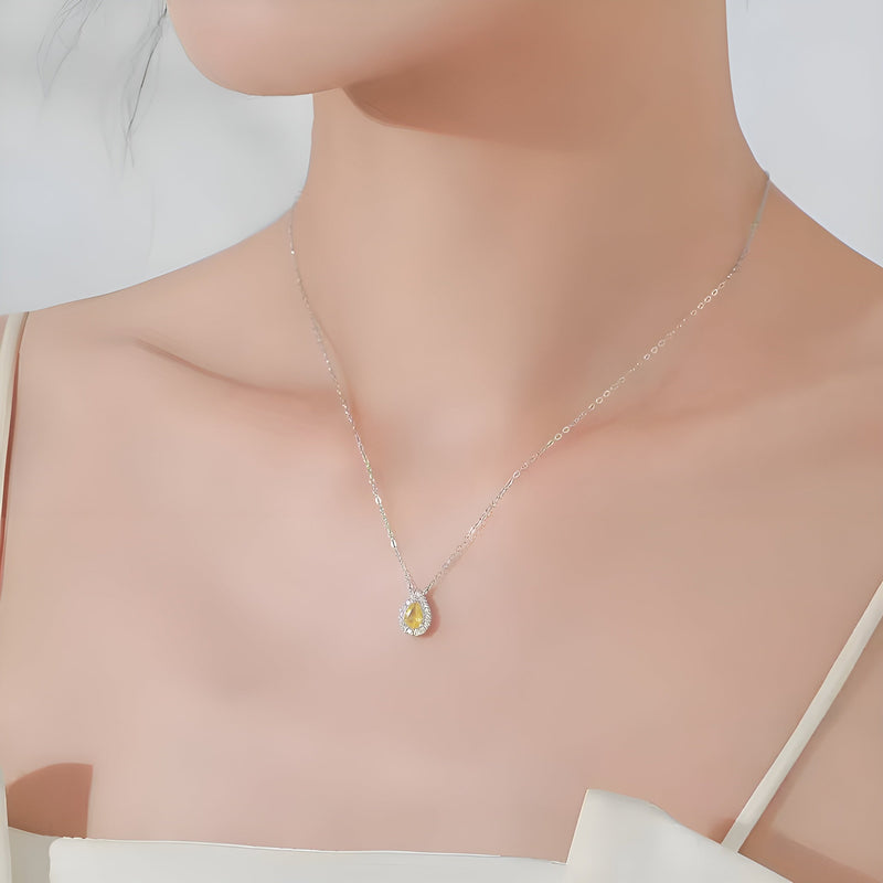 Colar Feminino Pingente Zircônia