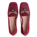 Mocassim Camurça Burgundy Abelha