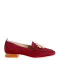Mocassim Camurça Burgundy Mandala