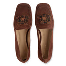 Mocassim Camurça Chocolate Tigre