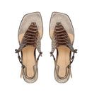 Sandália Exótico Paola Prata Velho