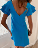 Vestido Curto Lucerna com Corte V nas Costas