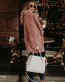 Casaco de Pelos Alongado