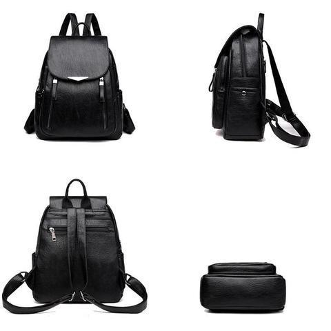 Mochila Feminina Talitta Couro