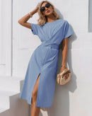 Vestido Midi Coimbra com Mangas