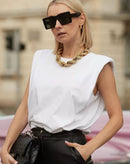 Blusa Mally com Ombreiras