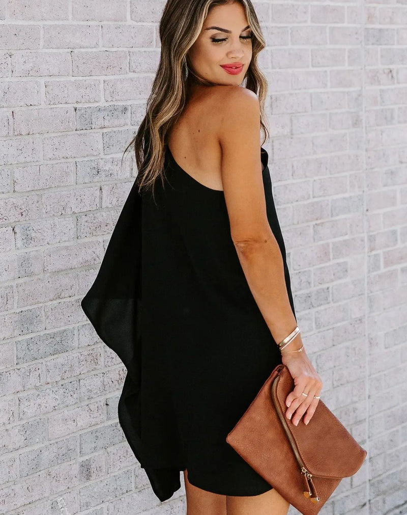 Vestido Mógg de Um Ombro Só