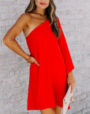 Vestido Mógg de Um Ombro Só