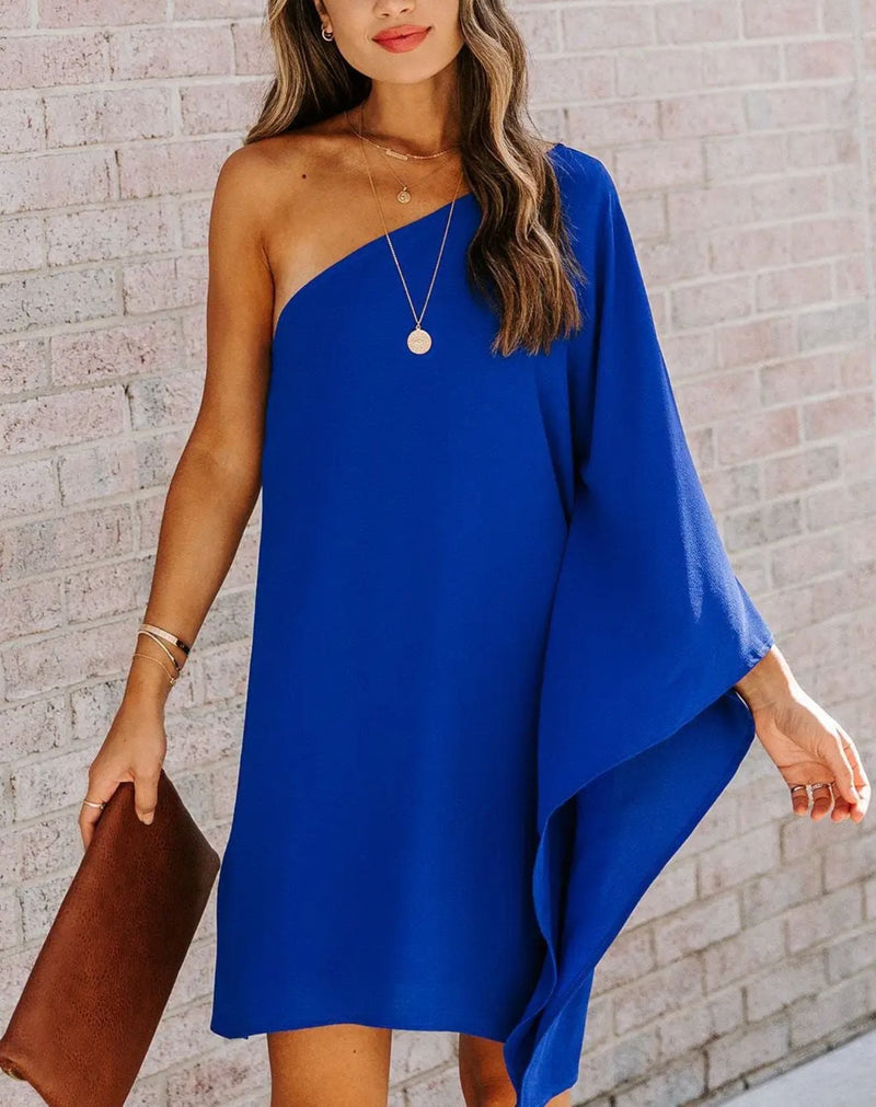 Vestido Mógg de Um Ombro Só