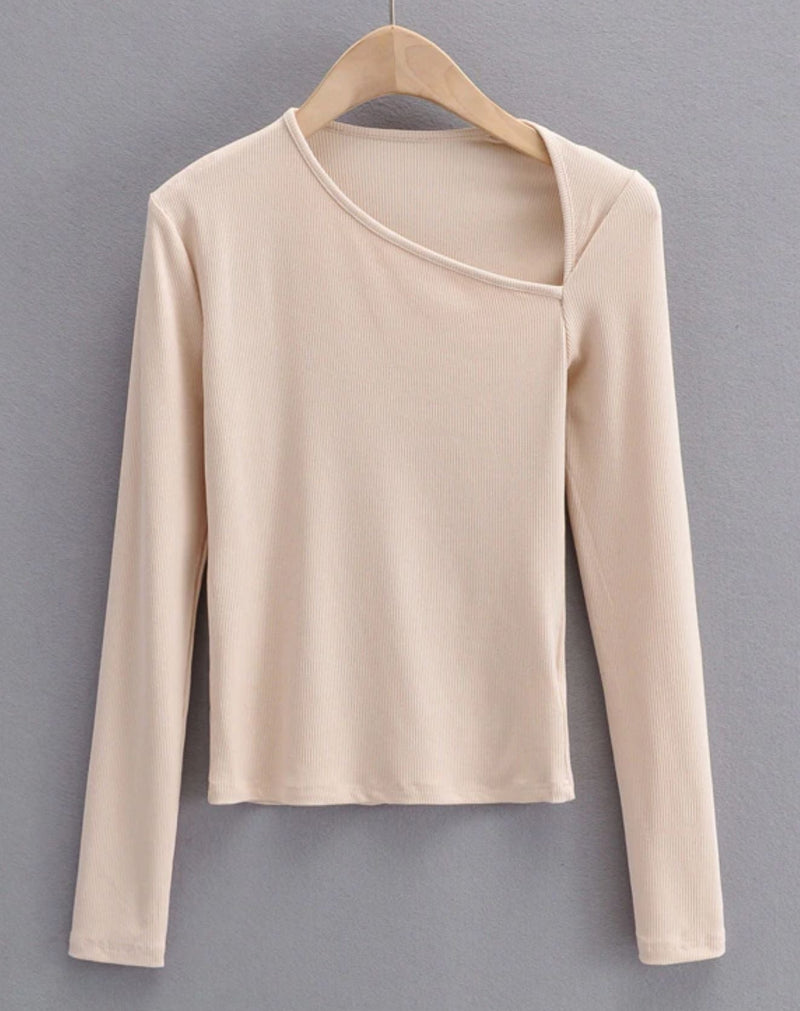 Blusa Shangai Corte Fora com Mangas Longas