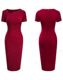 Vestido Midi Nice com Pregas