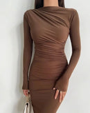 Vestido Longo Amanda com Franzido Frontal