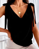 Blusa Alma com Amarração nos Ombros