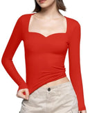 Blusa Bucco com Decote em Coaração e Mangas Longas