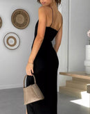 Vestido Midi Bulgari de Alcinha e Fenda